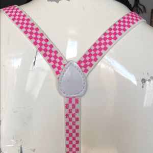 Hot Topic Other - ** SALE ** Pink and white checker suspenders Hot Topic Other - ** SALE ** Pink and white checker suspenders